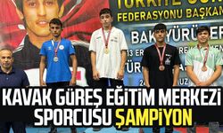 Kavak Güreş Eğitim Merkezi sporcusu Mustafa Yusuf Yazıcı şampiyon oldu