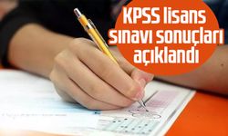 KPSS lisans sınavı sonuçları açıklandı