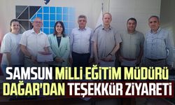 Samsun Milli Eğitim Müdürü Dr. Murat Ağar'dan teşekkür ziyareti