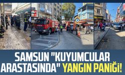 Samsun "Kuyumcular arastasında" yangın paniği!