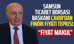 Samsun Ticaret Borsası Başkanı Sinan Çakır'dan fındık fiyatı tepkisi