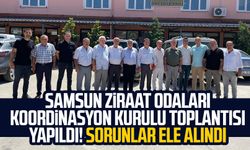 Samsun'da Ziraat Odaları koordinasyon kurulu toplantısı!