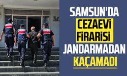 Samsun'da cezaevi firarisi jandarmadan kaçamadı