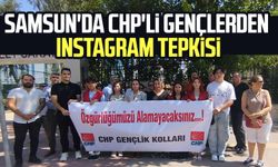 Samsun'da CHP'li gençlerden Instagram tepkisi