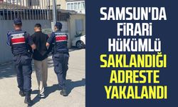 Samsun'da firari hükümlü saklandığı adreste yakalandı