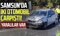 Samsun'da iki otomobil çarpıştı! 5 yaralı