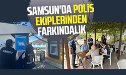 Samsun'da polis ekiplerinden farkındalık