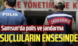 Samsun'da polis ve jandarma suçluların ensesinde