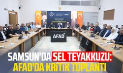 Samsun'da sel teyakkuzu: AFAD'da kritik toplantı