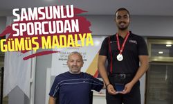 Samsunlu sporcu Selahattin Özkul'dan gümüş madalya