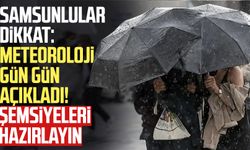 Samsun'a sağanak geliyor: Meteoroloji gün gün açıkladı!