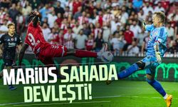 Samsunspor'da Marius Beşiktaş maçında sahada devleşti!