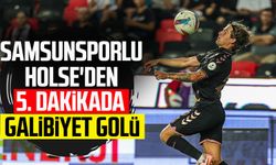 Samsunsporlu oyuncu Carlo Holse'den galibiyeti getiren gol