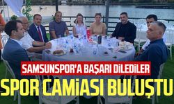 Spor camiası buluştu: Samsunspor'a başarı dilediler