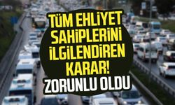 Tüm ehliyet sahiplerini ilgilendiren karar! Zorunlu oldu