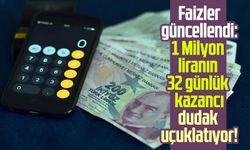 Faizler güncellendi: İşte 1 milyon liranın 32 günlük kazancı