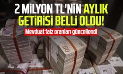 2 milyon TL'nin aylık getirisi belli oldu!