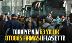 Türkiye'nin 63 yıllık otobüs firması iflas etti!