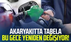 Akaryakıtta tabela bu gece yeniden değişiyor