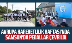 Avrupa Hareketlilik Haftası'nda Samsun'da pedallar çevrildi