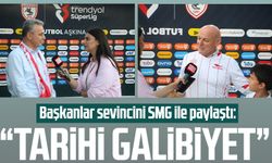 Başkanlar sevincini SMG ile paylaştı: "Samsunspor'dan tarihi galibiyet"