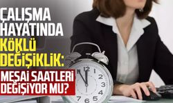 Çalışma hayatında köklü değişiklik: Mesai saatleri değişiyor mu?