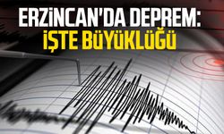 Erzincan'da deprem: İşte büyüklüğü