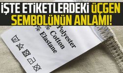 İşte etiketlerdeki üçgen sembolünün anlamı!