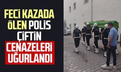 Samsun- Ankara yolundaki kazada ölen polis çiftin cenazeleri uğurlandı