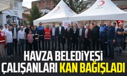 Havza Belediyesi çalışanları kan bağışladı