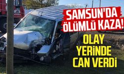 Samsun Çarşamba'da ölümlü kaza! Sadi Atalay olay yerinde can verdi