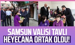 Samsun Valisi Orhan Tavlı, öğrencilerin heyecanına ortak oldu