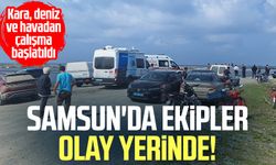 Samsun Bafra'da denizde kaybolan Orhan Çorbacı için arama çalışması!