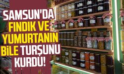 Samsun'da fındık ve yumurtanın bile turşunu kurdu!