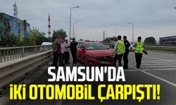 Samsun'da iki otomobil çarpıştı!
