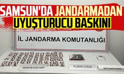 Samsun'da 2 ilçede jandarmadan uyuşturucu baskını