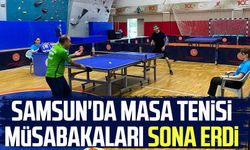 Samsun'da masa tenisi müsabakaları sona erdi