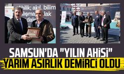 Samsun'da "yılın ahisi" yarım asırlık demirci İlyas Aydemir oldu