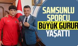 Samsunlu sporcu Alperen Berber büyük gurur yaşattı