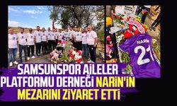 Samsunspor Aileler Platformu Derneği Narin'in mezarını ziyaret etti