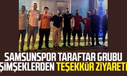 Samsunspor taraftar grubu Şimşeklerden teşekkür ziyareti