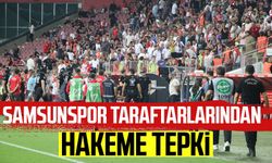 Samsunspor taraftarlarından hakem tepkisi