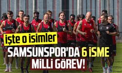 Samsunspor'da 6 isme milli görev! İşte o isimler