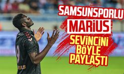 Samsunsporlu Marius sevincini böyle paylaştı