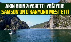 Akın akın ziyaretçi yağıyor! Samsun'un o kanyonu mest etti