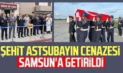 Şehit Astsubay Mehmet Fatih Çangır'ın cenazesi Samsun'a getirildi