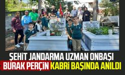 Bafra'da şehit Jandarma Uzman Onbaşı Burak Perçin kabri başında anıldı