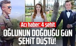 Tunceli'den acı haber: 4 şehit! Oğlunun doğduğu gün şehit oldu