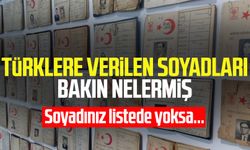 Türklere verilen soyadları bakın nelermiş