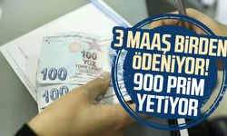 3 maaş birden ödeniyor! 900 prim yetiyor